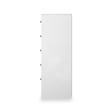 Bennet-5-Drawer-Tallboy-Chest-Grey-&-White from Roseland Furniture