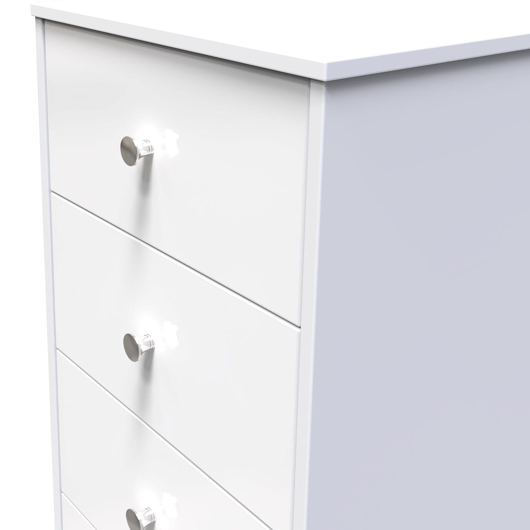 Bennet-5-Drawer-Tallboy-Chest-White from Roseland Furniture