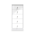 Bennet-5-Drawer-Tallboy-Chest-White from Roseland Furniture