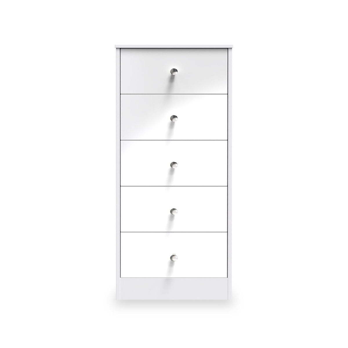 Bennet-5-Drawer-Tallboy-Chest-White from Roseland Furniture