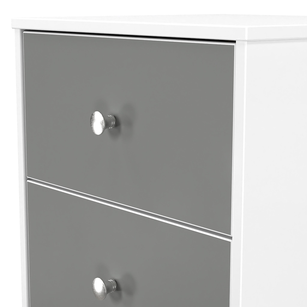 Bennet-2-Drawer-Bedside-Table-Grey-&-White from Roseland Furniture