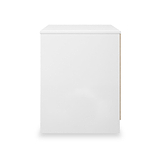 Bennet-2-Drawer-Midi-Chest-Grey-&-White from Roseland Furniture
