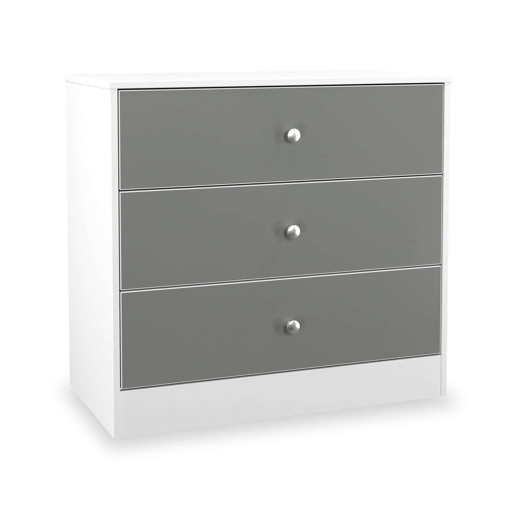 Bennet-3-Drawer-Chest-Grey-&-White from Roseland Furniture