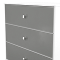 Bennet-3-Drawer-Chest-Grey-&-White from Roseland Furniture