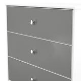Bennet-3-Drawer-Chest-Grey-&-White from Roseland Furniture