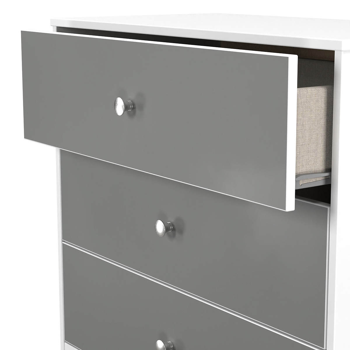 Bennet-3-Drawer-Chest-Grey-&-White from Roseland Furniture