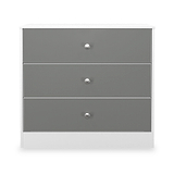 Bennet-3-Drawer-Chest-Grey-&-White Front1 from Roseland Furniture