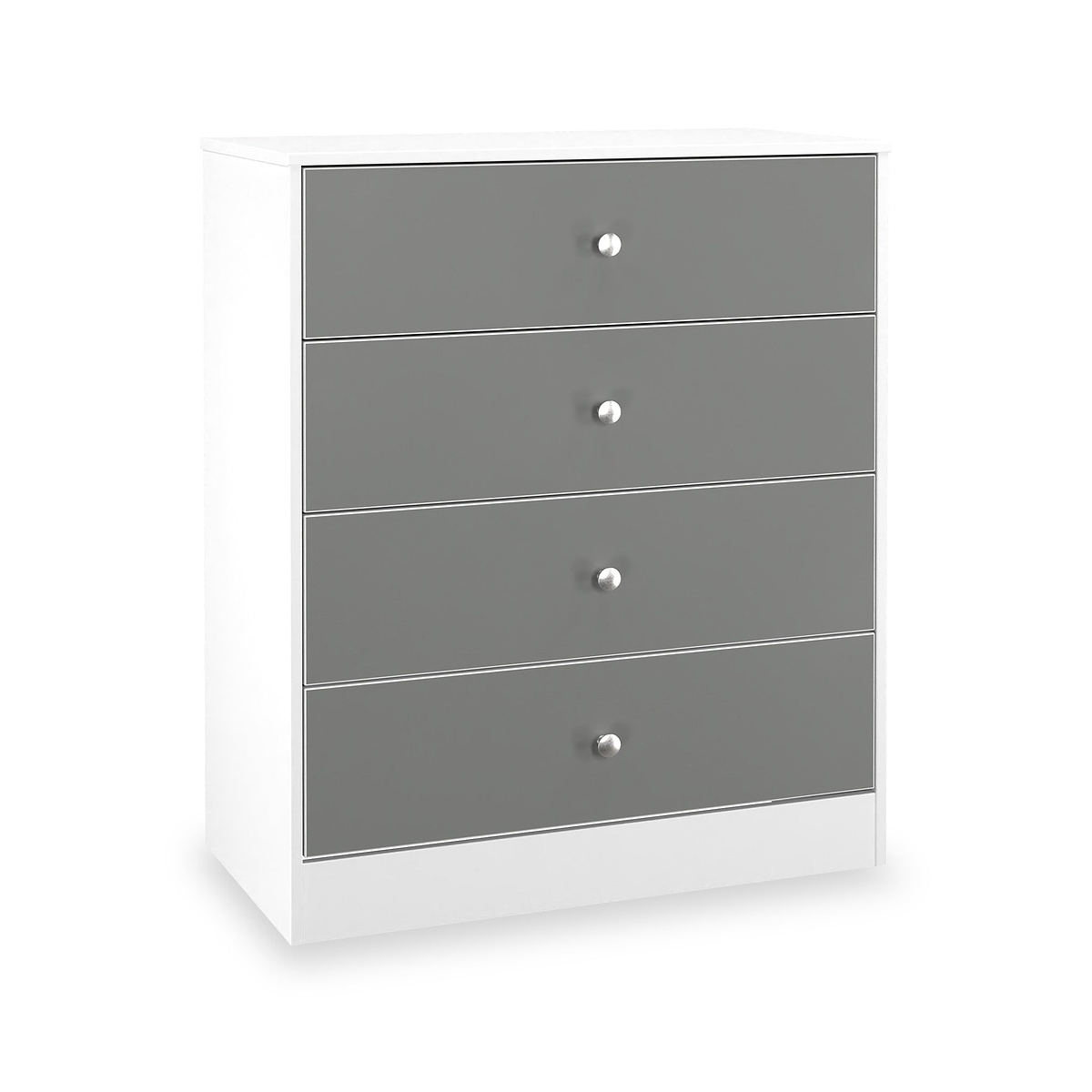 Bennet-4-Drawer-Chest-Grey-&-White from Roseland Furniture