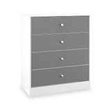 Bennet-4-Drawer-Chest-Grey-&-White from Roseland Furniture
