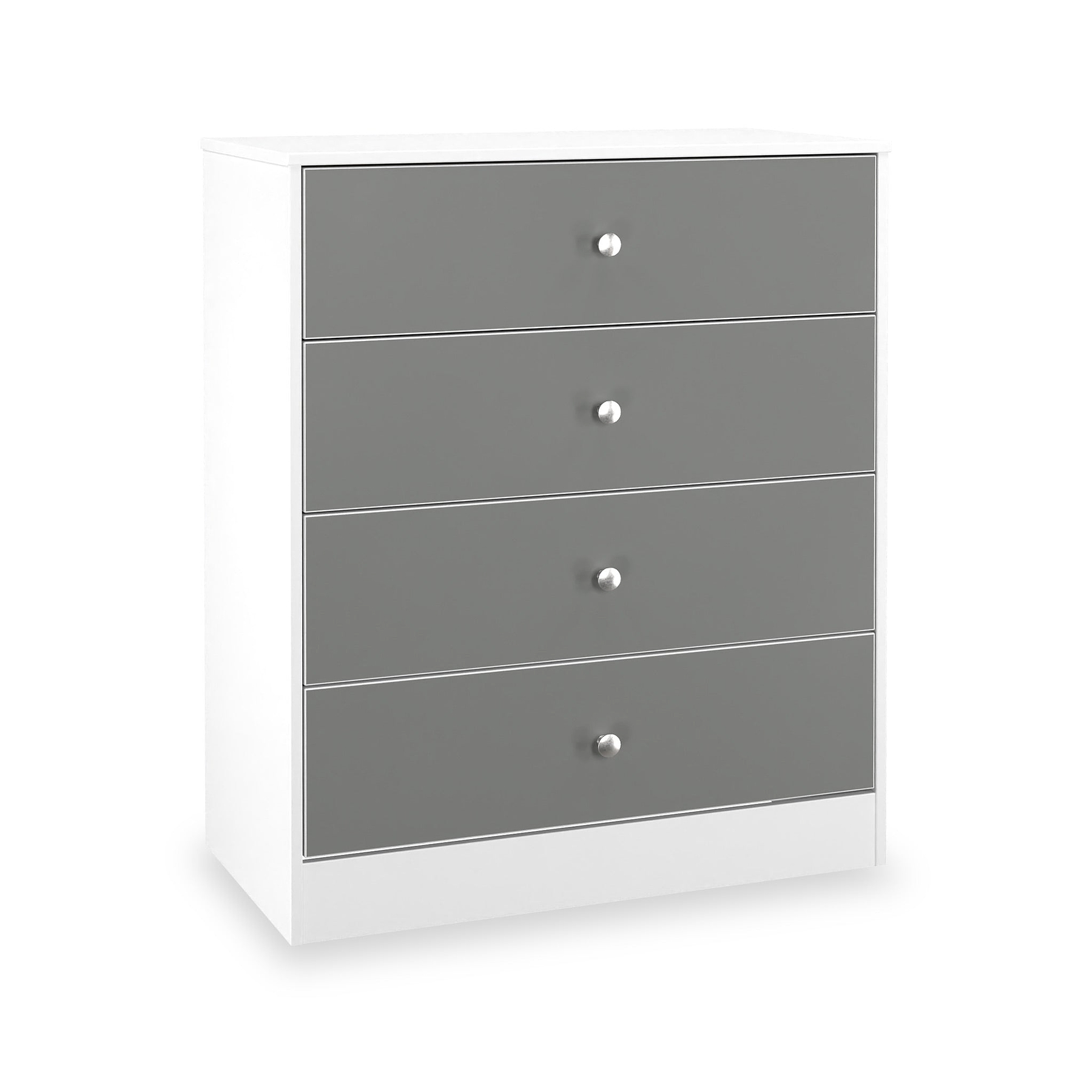 Bennet-4-Drawer-Chest-Grey-&-White from Roseland Furniture