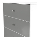 Bennet-4-Drawer-Chest-Grey-&-White from Roseland Furniture