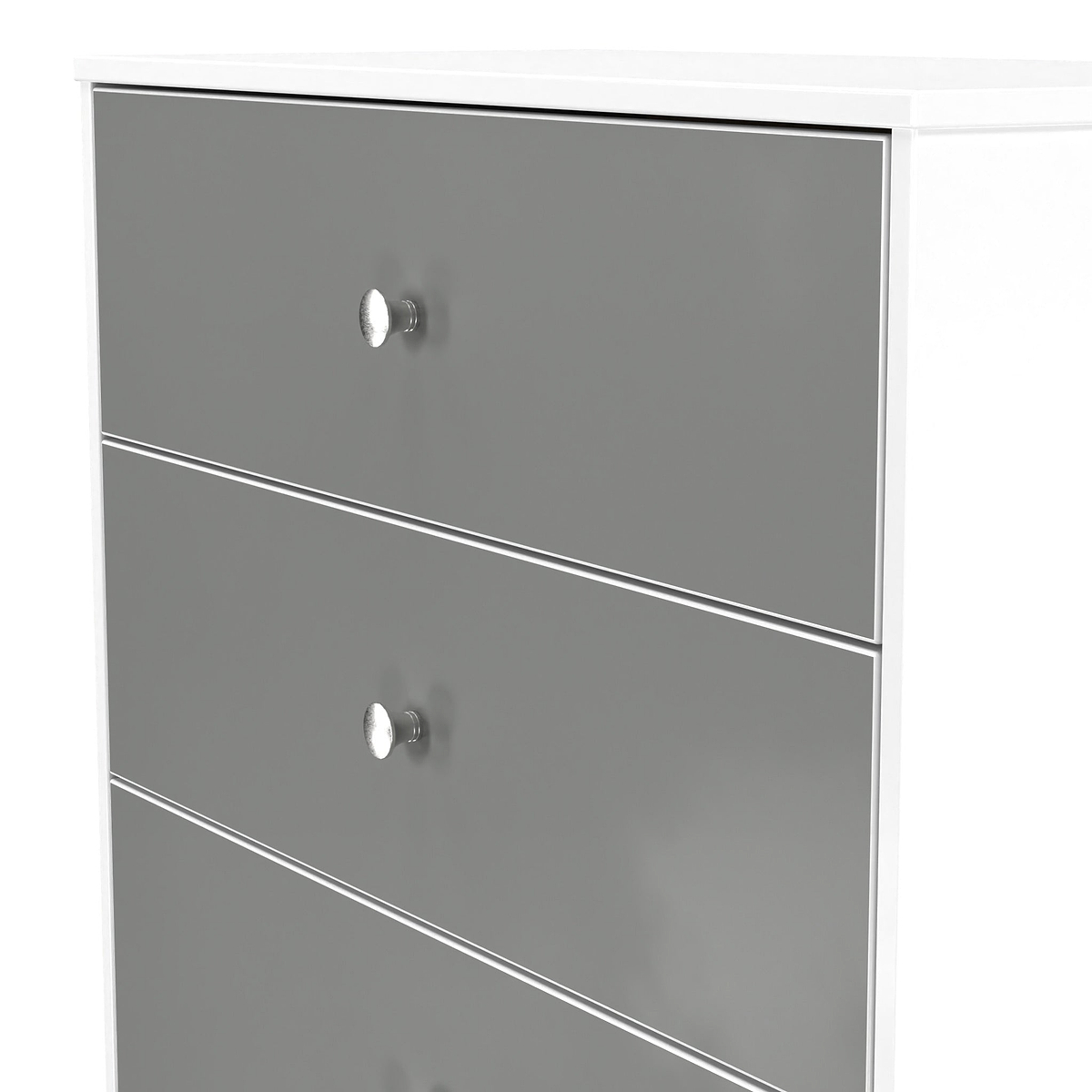 Bennet-4-Drawer-Chest-Grey-&-White from Roseland Furniture