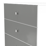 Bennet-4-Drawer-Chest-Grey-&-White from Roseland Furniture