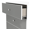 Bennet-4-Drawer-Chest-Grey-&-White from Roseland Furniture