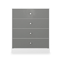Bennet-4-Drawer-Chest-Grey-&-White Front1 from Roseland Furniture