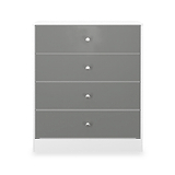 Bennet-4-Drawer-Chest-Grey-&-White Front1 from Roseland Furniture