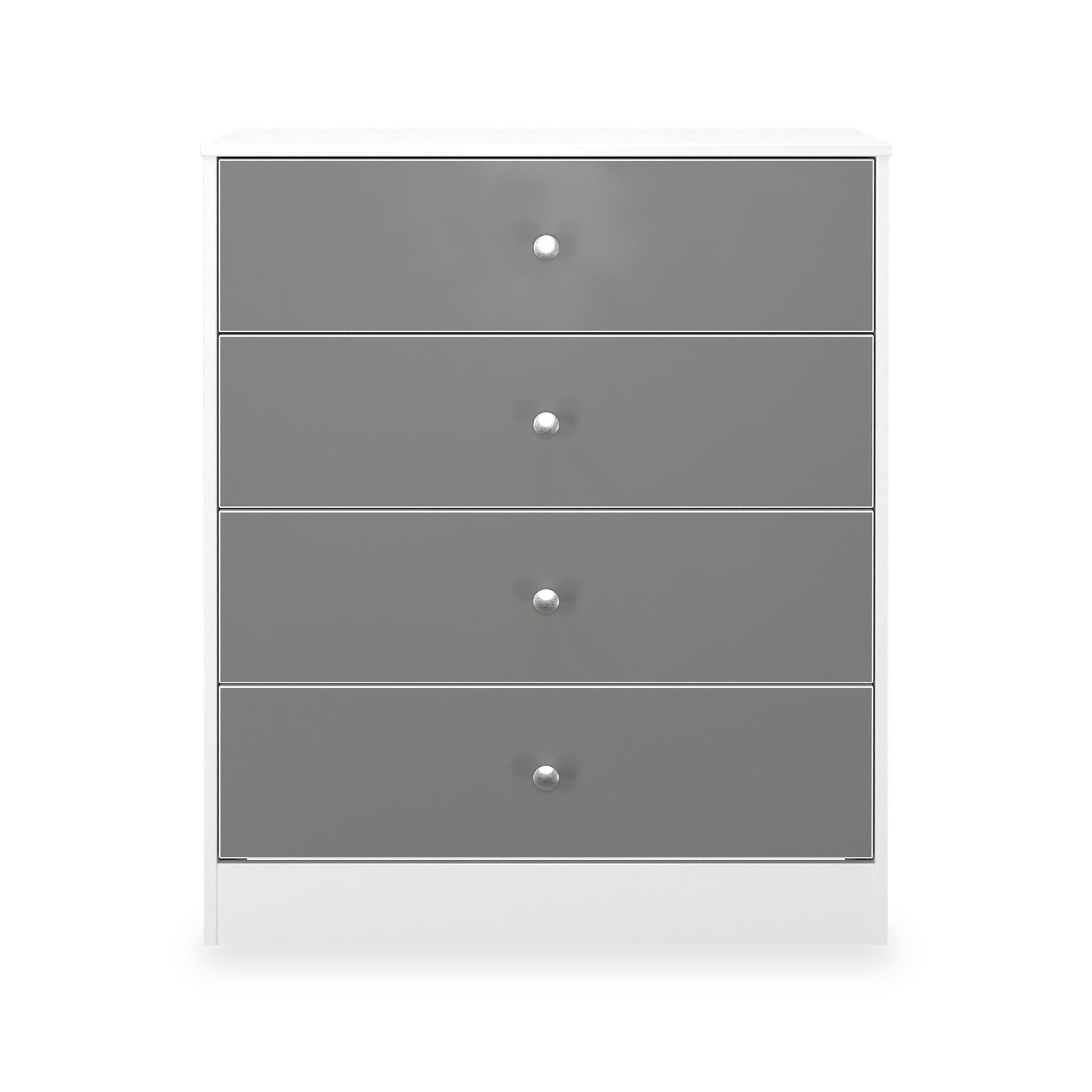Bennet-4-Drawer-Chest-Grey-&-White Front1 from Roseland Furniture