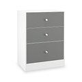 Bennet-3-Drawer-Midi-Deep-Chest-Grey-&-White from Roseland Furniture
