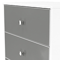 Bennet-3-Drawer-Midi-Deep-Chest-Grey-&-White from Roseland Furniture
