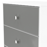 Bennet-3-Drawer-Midi-Deep-Chest-Grey-&-White from Roseland Furniture