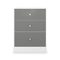 Bennet-3-Drawer-Midi-Deep-Chest-Grey-&-White Front1 from Roseland Furniture