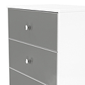 Bennet-4-Drawer-Midi-Deep-Chest-Grey-&-White from Roseland Furniture