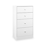 Bennet-4-Drawer-Midi-Deep-Chest-White from Roseland Furniture