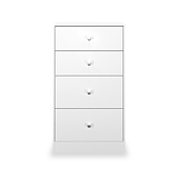 Bennet-4-Drawer-Midi-Deep-Chest-White from Roseland Furniture