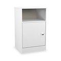 Bennet-1-Door-Bedside-Table-White from Roseland Furniture