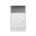 Bennet-1-Door-Bedside-Table-White from Roseland Furniture