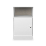 Bennet-1-Door-Bedside-Table-White from Roseland Furniture