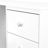 Bennet-6-Drawer-Kneehole-White from Roseland Furniture
