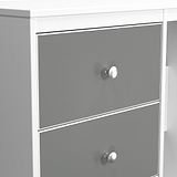 Bennet-3-Drawer-Vanity-Grey-&-White from Roseland Furniture