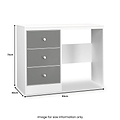 Bennet-3-Drawer-Vanity-Grey-&-White from Roseland Furniture