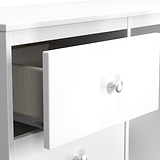 Bennet-3-Drawer-Vanity-Desk-White from Roseland Furniture
