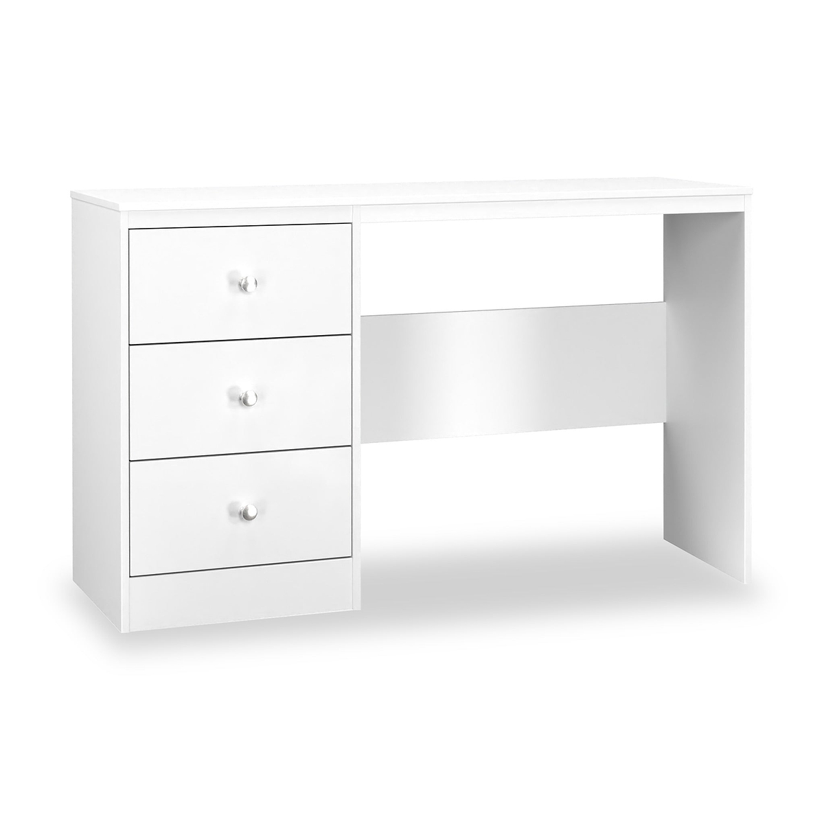 Bennet-3-Drawer-Wide-Desk-White from Roseland Furniture