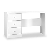 Bennet-3-Drawer-Wide-Desk-White from Roseland Furniture