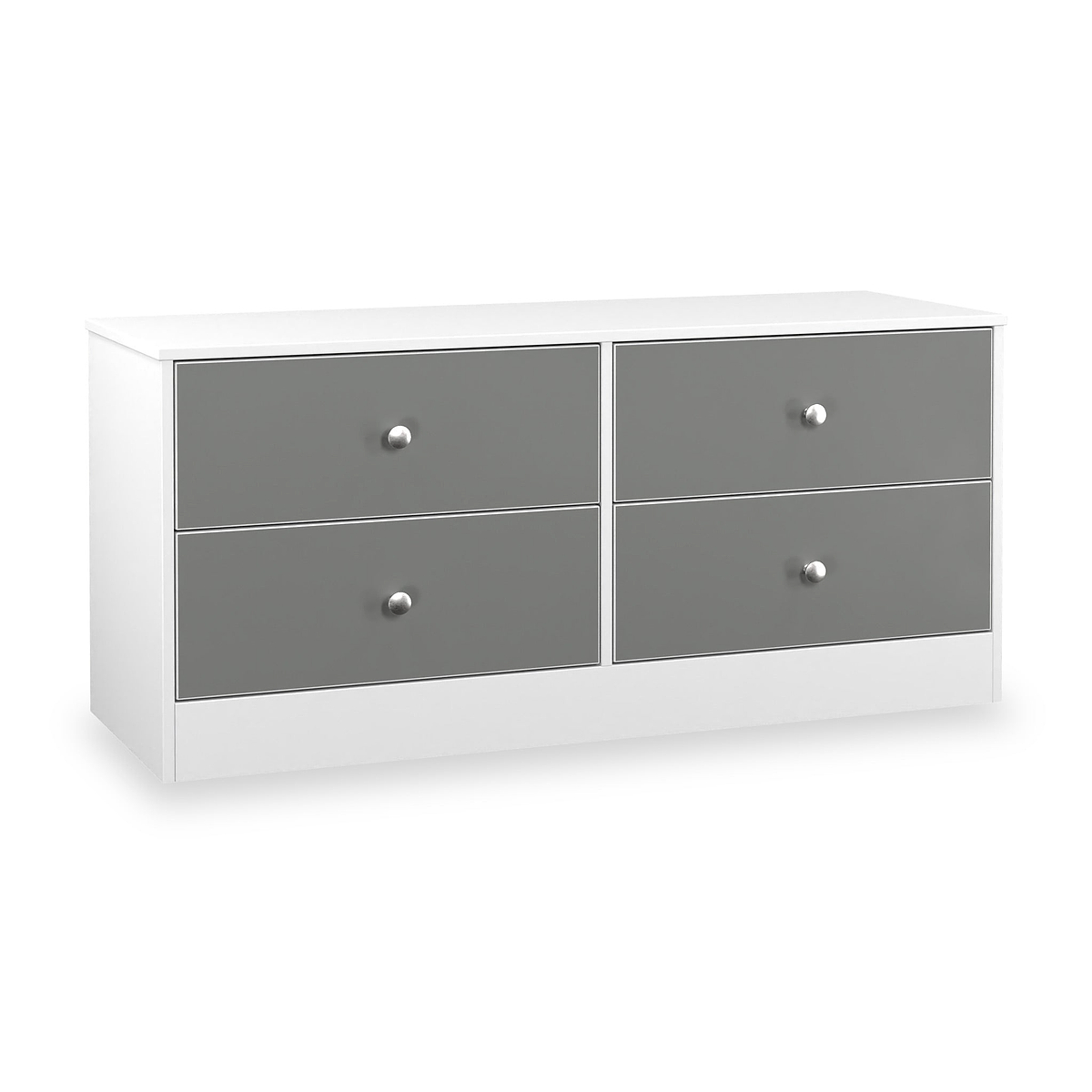 Bennet-4-Drawer-Bed-Box-Grey-&-White from Roseland Furniture