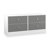 Bennet-4-Drawer-Bed-Box-Grey-&-White from Roseland Furniture