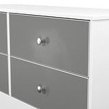 Bennet-4-Drawer-Bed-Box-Grey-&-White from Roseland Furniture