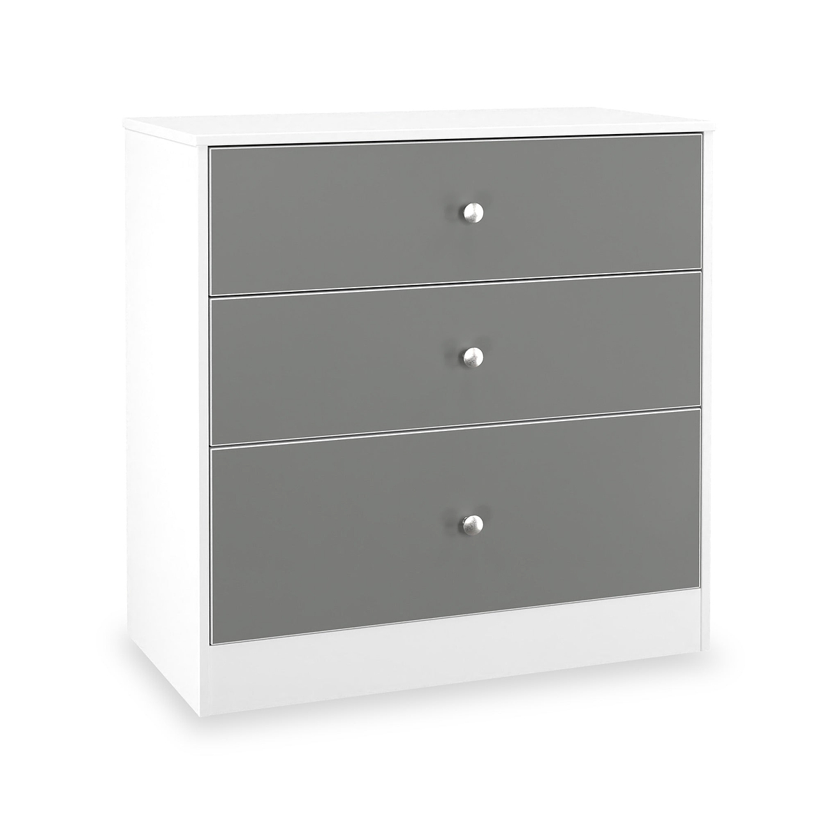 Bennet-3-Drawer-Deep-Chest-Grey-&-White from Roseland Furniture