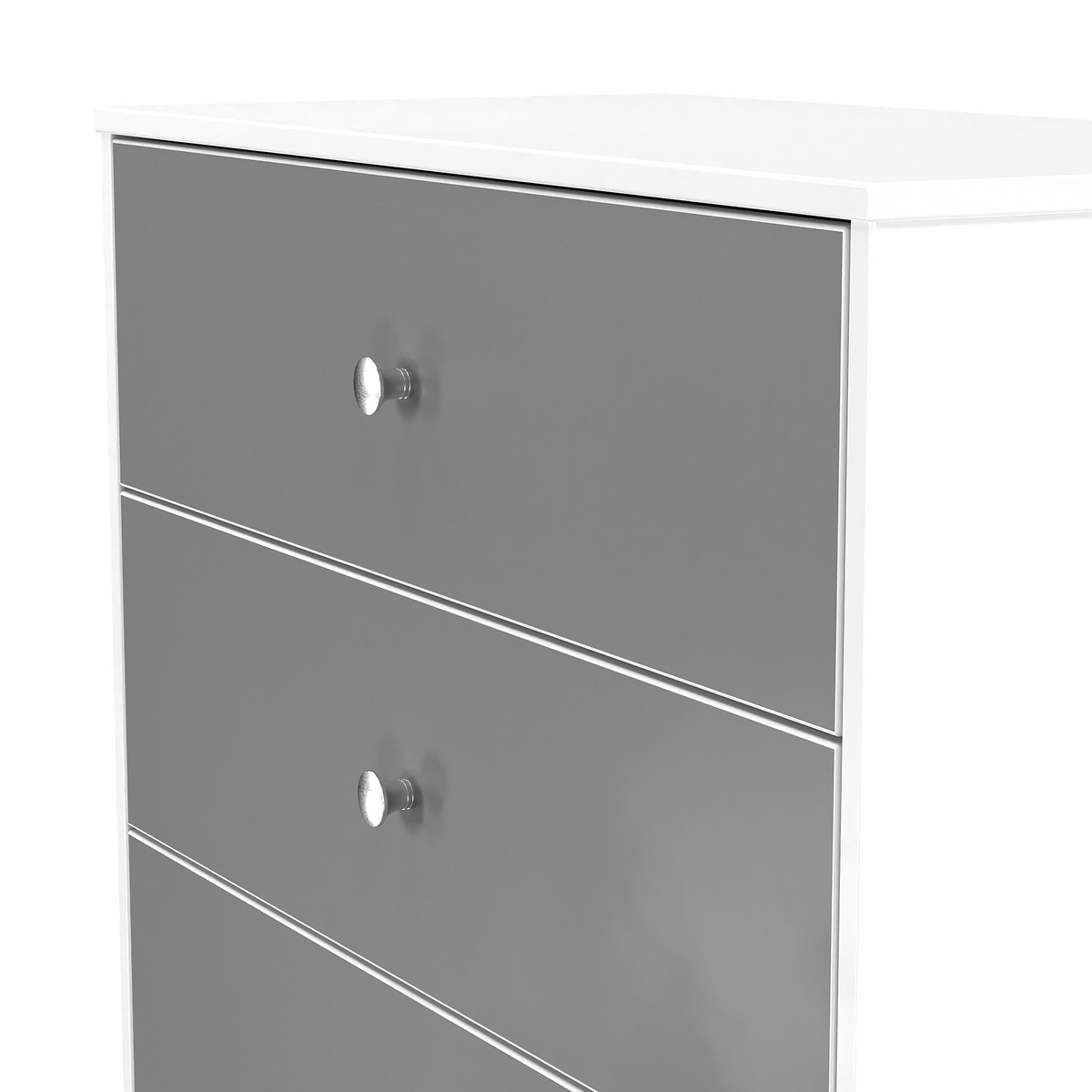 Bennet-3-Drawer-Deep-Chest-Grey-&-White from Roseland Furniture