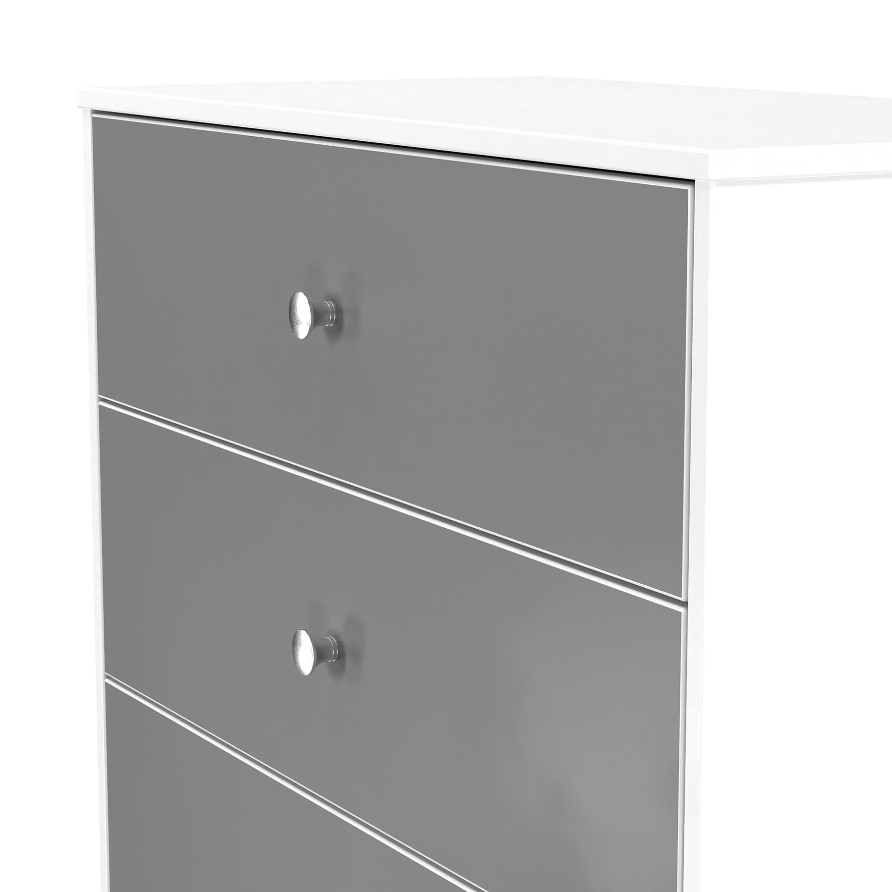 Bennet-3-Drawer-Deep-Chest-Grey-&-White from Roseland Furniture