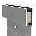 Bennet-3-Drawer-Deep-Chest-Grey-&-White from Roseland Furniture