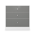 Bennet-3-Drawer-Deep-Chest-Grey-&-White Front1 from Roseland Furniture