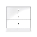 Bennet-3-Drawer-Deep-Chest-White from Roseland Furniture