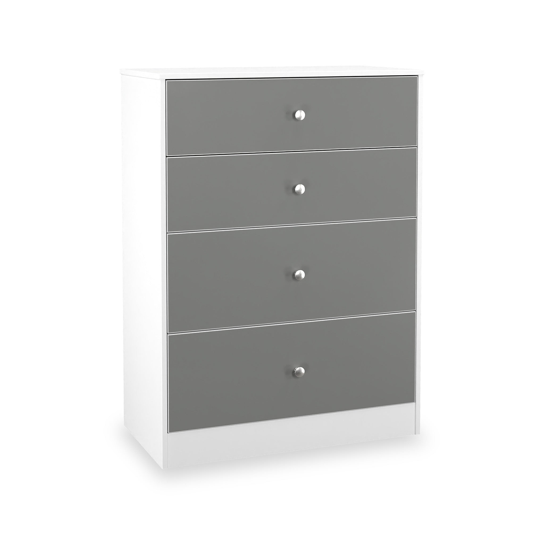 Bennet-4-Drawer-Deep-Chest-Grey-&-White from Roseland Furniture