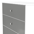 Bennet-4-Drawer-Deep-Chest-Grey-&-White from Roseland Furniture
