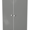 Bennet-2-Door-Midi-Wardrobe-Grey-&-White from Roseland Furniture
