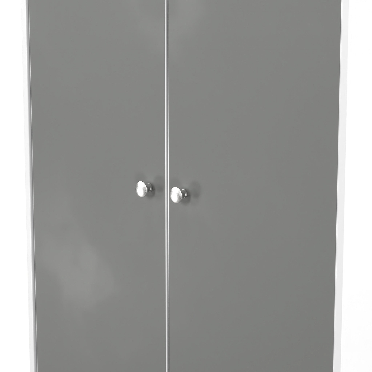 Bennet-2-Door-Midi-Wardrobe-Grey-&-White from Roseland Furniture